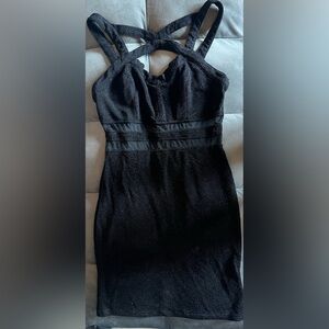 Elegant Black Sparkling Dress